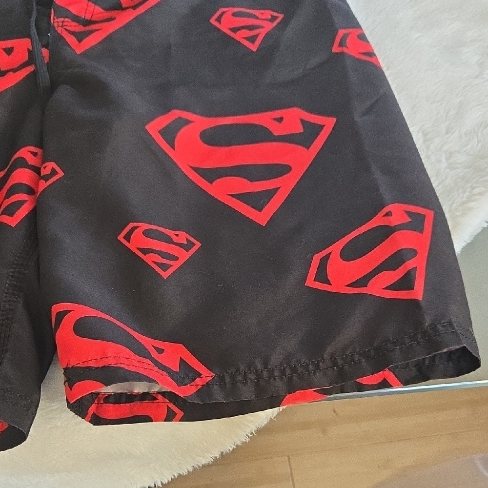 DC Comics Kids Black and Red Superman Shorts - Picture 2 of 11